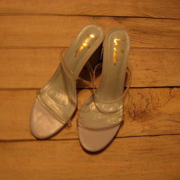 Lulus Lilac Transparent Straps Heel Sandals 11 - Picture 9 of 12